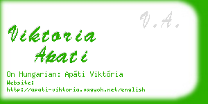 viktoria apati business card