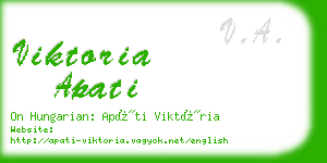 viktoria apati business card
